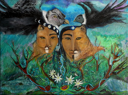 Paz Treuquil (2020), 90x120 cm.