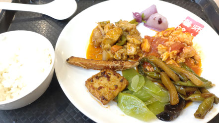 遼寧師範大学　学生食堂　料理写真