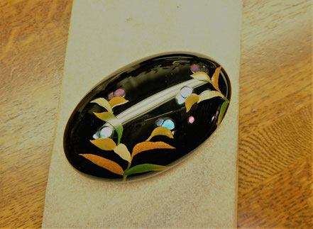露草図蒔絵書鎮 製作過程