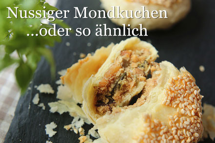 Rezept für chinesischen Mondkuchen mit Nussfüllung nach Shanghai-Art