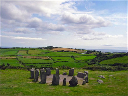 Cromlech de Drombeg en Irlande