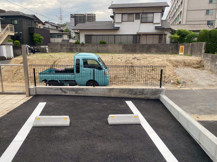 北九州市駐車場のライン引き