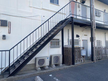 北九州市鉄骨階段塗装
