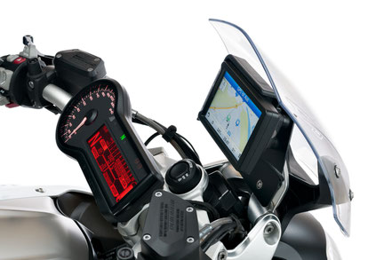 Navihalter und Tacho Detailansicht, BMW R 1200 R