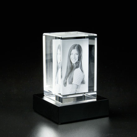 Laserfoto Glasfoto 2D 3D 