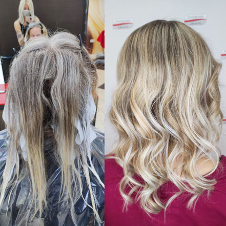 Olaplex Blond Strähnen Highlights