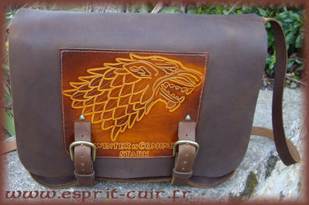 Sac à main bandoulière cuir camel Donata / Collection Esprit Cuir