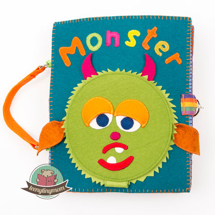Monster Quiet book made of felt