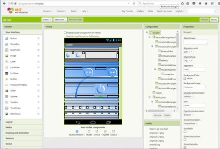 AppInventor - Application Android - Mise en Page