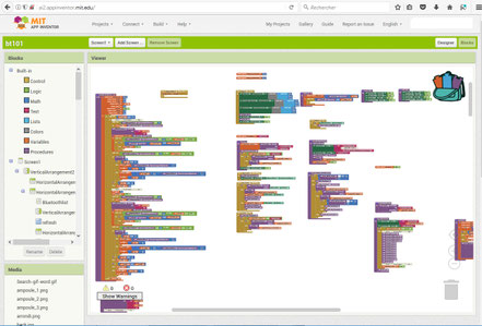 AppInventor - Application Android - Programmation par blocs