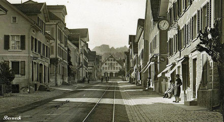 Tramstrasse in Berneck  im Jahr 1944
