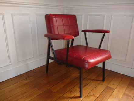 Fauteuil 50' structure métal