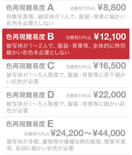 色再現難易度B ¥11,000（税込）