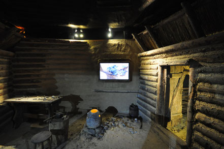 Sala de fundición que forma parte del actual museo