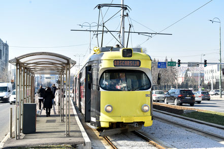 Straßenbahn Sarajevo 562 Linie 3 am 31.01.2024