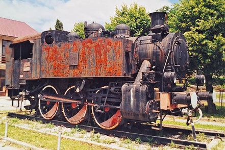 JŽ 62-084 Gracac 21.06.2001 Denkmallokomotiven des Kroatischen Eisenbahnmuseums