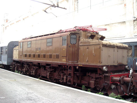 FS E 626 im Eisenbahnmuseum in Triest in der Stazione Campo Marzio