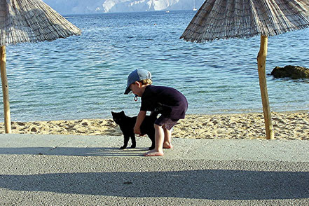 Familienurlaub in Baska auf der Insel Krk in der Kvarner Bucht, Kroatien