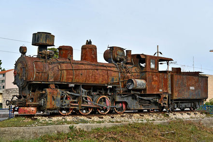 Denkmallokomotive Schmalspur Dampflok JŽ 83-106 Ploče