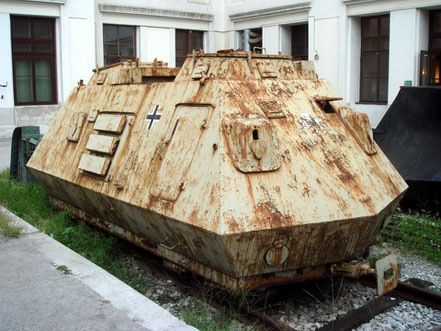 Das Eisenbahnmuseum in Triest in der Stazione Campo Marzio