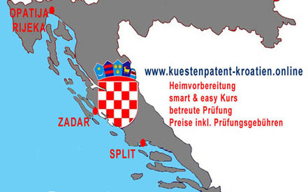 Anzeige: Boat Skipper B Prüfung - Rijeka - Zadar - Split