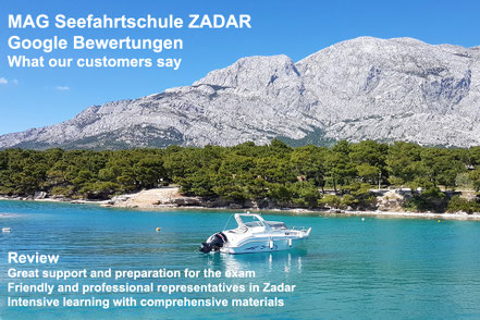 MAG Seefahrtschule Zadar - Google Bewertungen © MAG Lifestyle Magazin