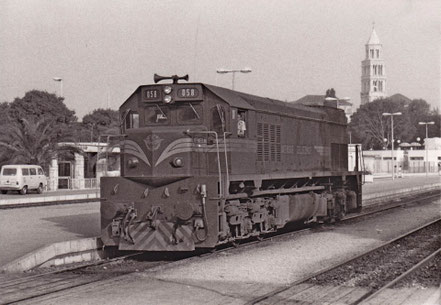JZ 664-058 Split 05.09.1987 für den Biokovo Express nach Wien Südbahnhof© MAG Lifestyle Magazin, Archiv M.A. Grandits