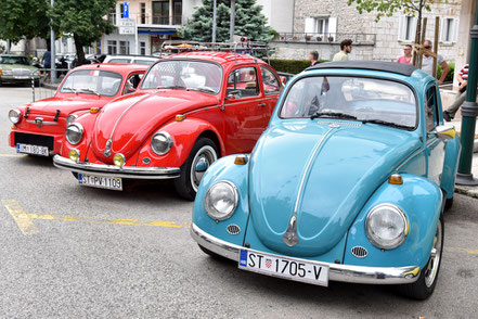 Oldtimer Treffen in Kroatien, VW Käfer beim jährliche Oldtimerclub Highlite in Imotski 