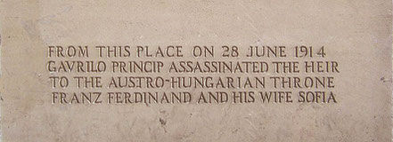 Attentat von Sarajevo, Gavrilo Princip ermordete 1914 den österreichisch-ungarischen Thronfolger Franz Ferdinand 