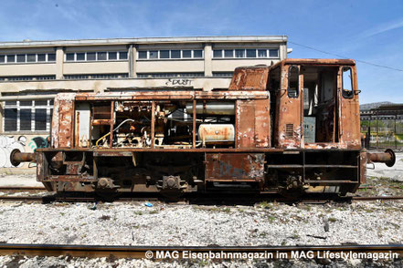 JŽ 731 - HŽ 2131 028 ausgemustert im Lokdepot Solin 06.04.2026 © MAG
