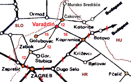 Bahnknotenpunkt Bahnhof Varaždin © MAG Eisenbahnmagazin