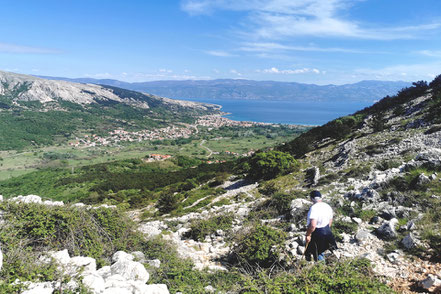 Baska auf der Insel Krk in der Kvarner Bucht, Kroatien