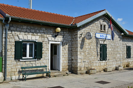 Solin, Bahnhof, Zugförderungsanlage und Lokdepot von Split
