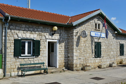 Solin, Bahnhof, Zugförderungsanlage und Lokdepot von Split 16.09.2023