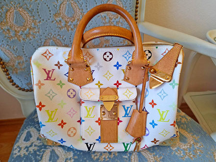 Louis Vuitton Luxus - Damenhandtasche Louis Vuitton Speedy 30 White Multicolore Monogram © MAG Lifestyle Magazin