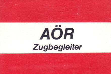 Ansteckschild AÖR Zugbegleiter 