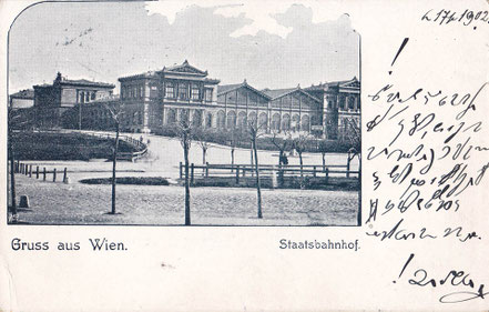 Wien Staatsbahnhof © AK Archiv MAG Eisenbahnmagazin im MAG Lifestyle Magazin