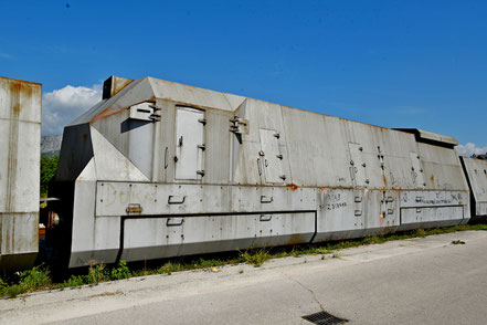 Hz Panzerzug in Split Predgrade am Abstellgleis