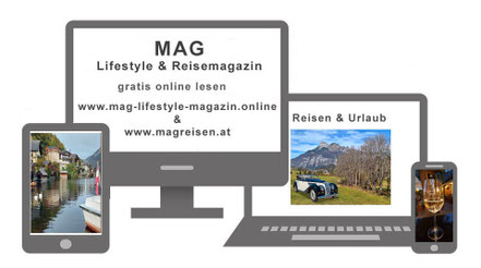 Anzeigen in der Rubrik MAG REISE Ads © MAG Lifestyle & Reisemagazin