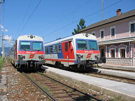 ÖBB 5047 087-1 und 5047 071-5 in Bad Mitterndorf 01.08.2008 © MAG Eisenbahnmagazin, Fotograf Michael Alexander Grandits