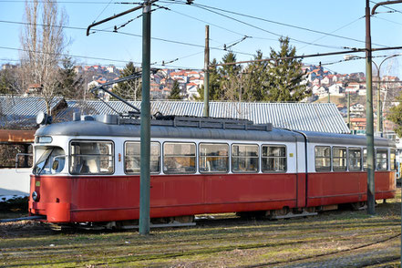 Straßenbahn Sarajevo 551 - Triebwagen E6 aus Wien 