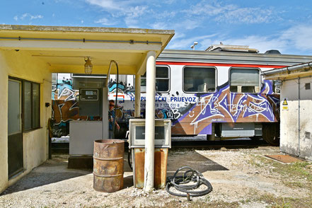 HŽPP 7122 011 Zugförderung - Dieseltankstelle  Šibenik 16.06.2024 © MAG 