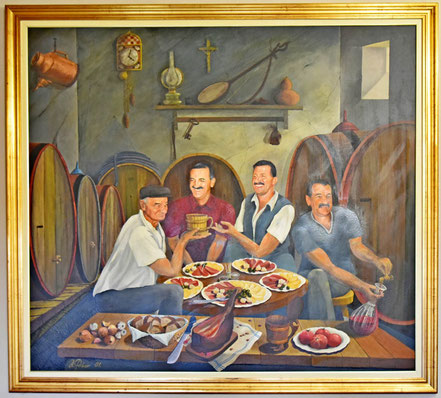 Gemälde der Familie Ćorić im Weingut Andrija © MAG Lifestyle Magazin