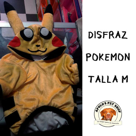 Disfraz de pokemon para perro talla M