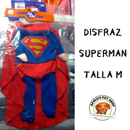 Disfraz de supermán para perro talla M 