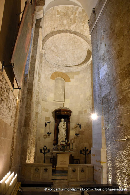 Syracuse - Duomo/Temple d'Athéna (Ortygie) - Chapelle "Normande" : Statue de la “Madonna della Neve” (Notre-Dame de la Neige) d’Antonello Gagini (XVI°)