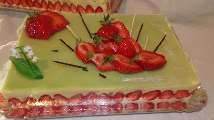 Fraisier pour 10 personnes