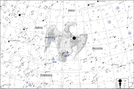 Wega - Alpha Lyrae - Aufsuchkarte - MeixnerObservatorium m. Guide7