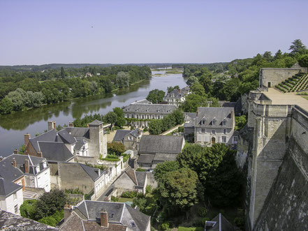 Blick auf Loire vom Château Amboise