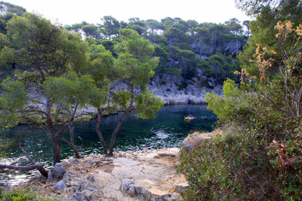 Bild: Wandedrung in der Calanque de Port Pin